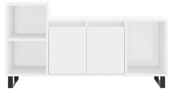 Fehér szerelt fa TV-szekrény 100x35x55 cm