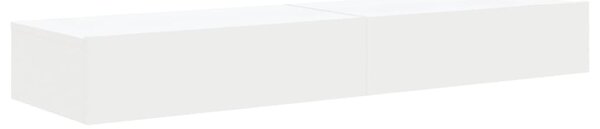 2 db fehér TV-szekrény LED-lámpákkal 60x35x15,5 cm