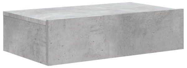Betonszürke TV-szekrény LED-lámpákkal 60x35x15,5 cm