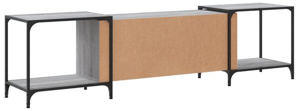 Szürke sonoma színű szerelt fa TV szekrény 203 x 37 x 50 cm