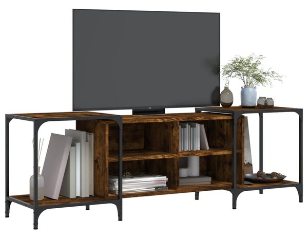 Füstös tölgy színű szerelt fa TV-szekrény 153 x 37 x 50 cm