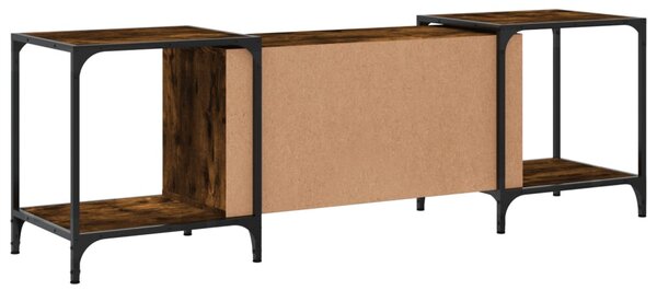 Füstös tölgy színű szerelt fa TV-szekrény 153 x 37 x 50 cm