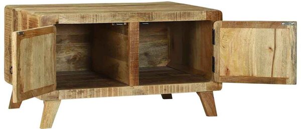 Dohányzóasztal Barna 80 x 54 x 45 cm Tömör Mangófát