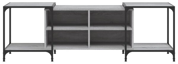 Szürke sonoma színű szerelt fa TV-szekrény 153 x 37 x 50 cm