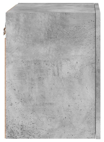 Betonszürke szerelt fa fali TV-szekrény 40,5 x 30 x 40 cm
