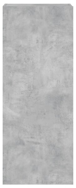 Betonszürke szerelt fa fali TV-szekrény 40,5 x 30 x 102 cm