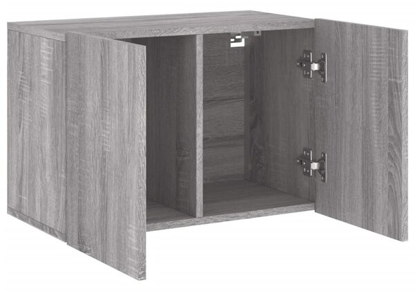 Szürke sonoma színű falra szerelhető TV-szekrény 60 x 30 x 41cm
