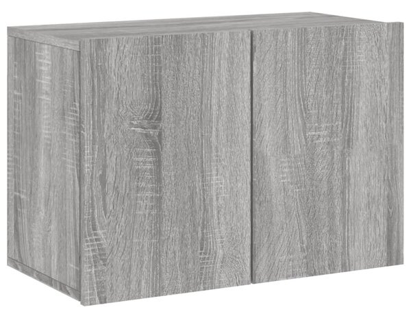 Szürke sonoma színű falra szerelhető TV-szekrény 60 x 30 x 41cm