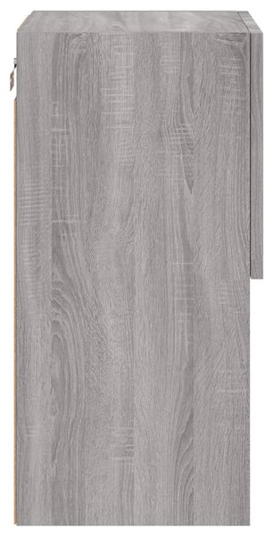 Szürke sonoma TV-szekrény LED-lámpákkal 30,5 x 30 x 60 cm