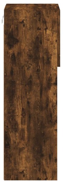 Füstös tölgy színű TV-szekrény LED-világítással 30,5x30x90 cm