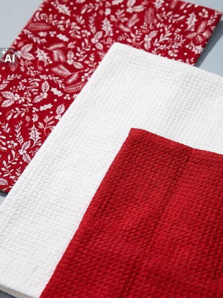 Sinsay - Konyharuha karácsonyi motívummal 3 pack - piros