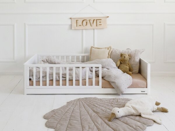 SMOOTH Monty Bed fa montessori gyerekágy 80x160 - fehér