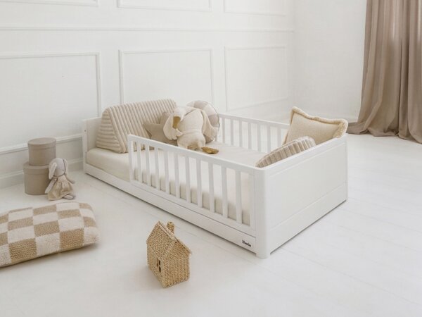SMOOTH Monty Bed fa montessori gyerekágy 80x160 - fehér