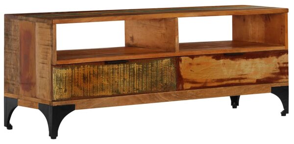 Tömör újrahasznosított fa TV-szekrény 118 x 35 x 45 cm