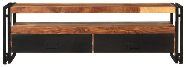 Tömör akácfából TV-szekrény 120 x 30 x 40 cm