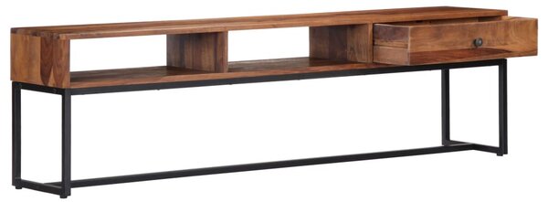 Tömör akácfából TV-szekrény 160 x 30 x 45 cm
