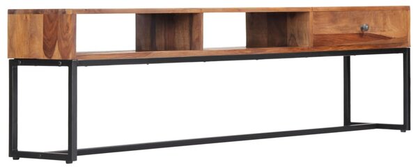 Tömör akácfából TV-szekrény 160 x 30 x 45 cm