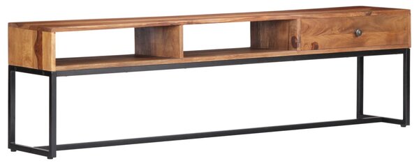 Tömör akácfából TV-szekrény 160 x 30 x 45 cm