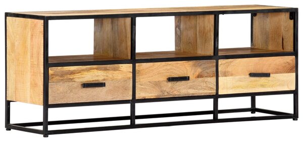 Tömör mangófa TV-szekrény 120 x 30 x 45 cm