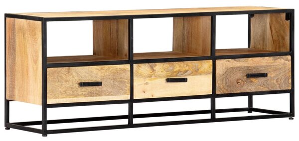 Tömör mangófa TV-szekrény 120 x 30 x 45 cm