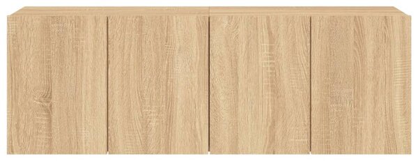2 db sonoma tölgy színű fali TV-szekrény 60 x 30 x 41 cm