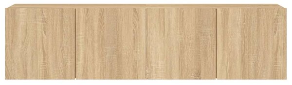2 db sonoma tölgy színű fali TV-szekrény 80 x 30 x 41 cm