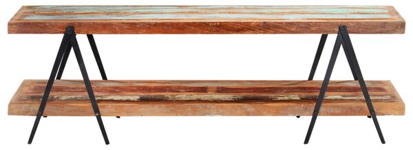 Tömör újrahasznosított fa TV-szekrény 160 x 40 x 50 cm