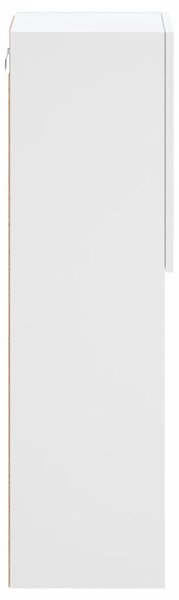 Fehér TV-szekrény LED-lámpákkal 30,5 x 30 x 102 cm