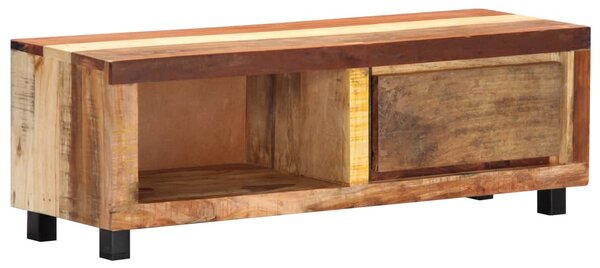 Tömör újrahasznosított fa TV-szekrény 100 x 30 x 33 cm