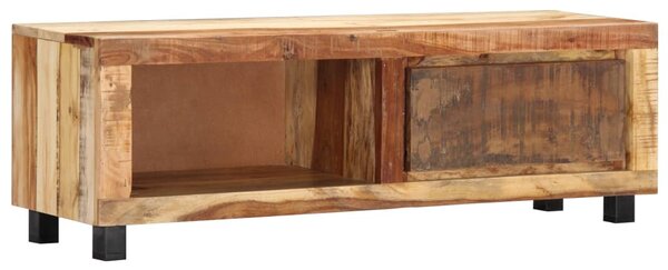 Tömör újrahasznosított fa TV-szekrény 100 x 30 x 33 cm