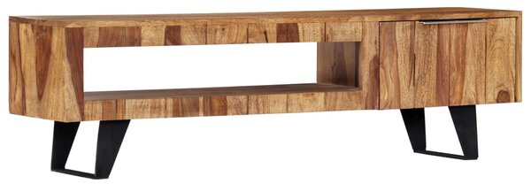 Tömör akácfából TV-szekrény 140 x 30 x 40 cm
