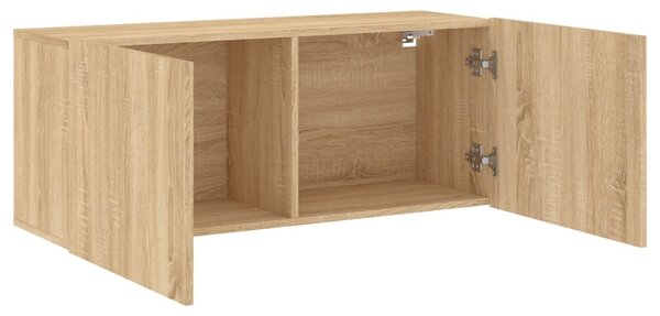 Sonoma tölgy színű fali TV-szekrény 100 x 30 x 41 cm
