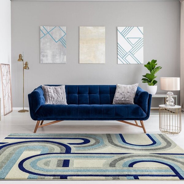 Szürkéskék szőnyeg 120x170 cm Nova Retro Blue – Asiatic Carpets