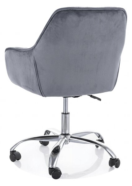 Irodai fotel Q-190 VELVET, szürke