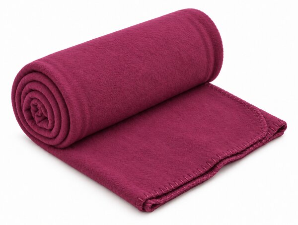 Fleece pléd MELVIRA DUO, bordó Méret: 150 x 200 cm