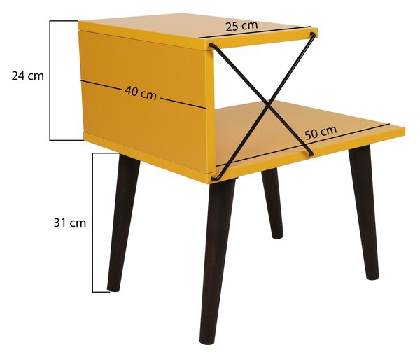 Éjjeliszekrény Crossline (sárga). 1072665