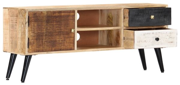 Tömör mangófa TV-szekrény 115 x 30 x 47 cm