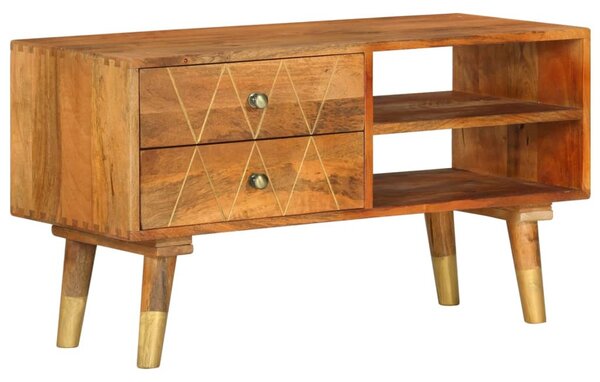Tömör mangófa TV-szekrény 85 x 35 x 47 cm