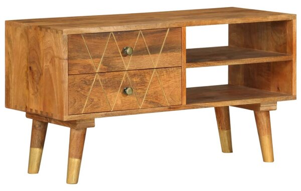 Tömör mangófa TV-szekrény 85 x 35 x 47 cm