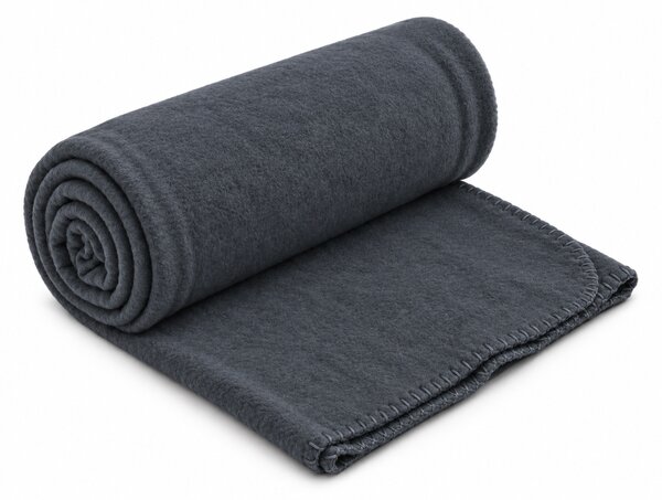 Fleece pléd MELVIRA DUO, szürke Méret: 150 x 200 cm