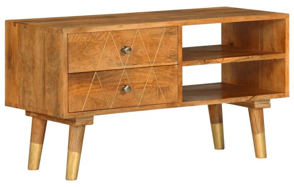 Tömör mangófa TV-szekrény 85 x 35 x 47 cm