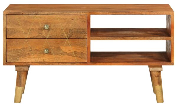 Tömör mangófa TV-szekrény 85 x 35 x 47 cm