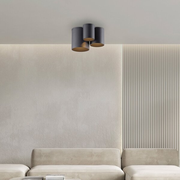 Mennyezeti Lámpa PURE, Point, dimmable, Fekete, Fürdőszoba, Fém, Modern