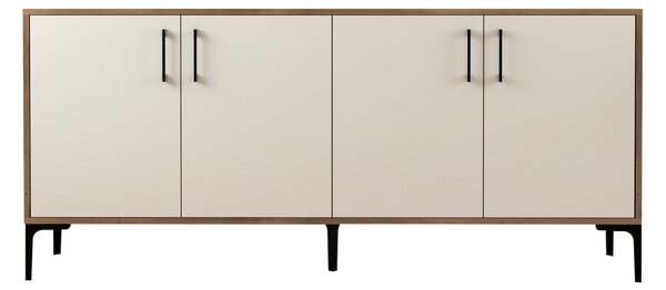 Szekrény Kim 180 (dió + krém)