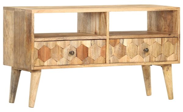 Tömör mangófa TV-szekrény 90 x 30 x 50 cm
