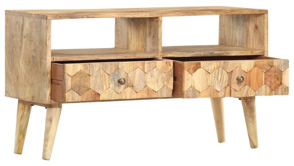 Tömör mangófa TV-szekrény 90 x 30 x 50 cm