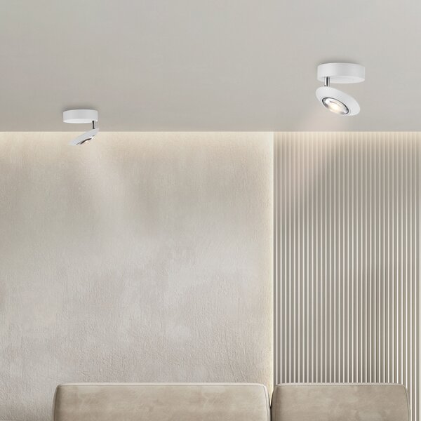 Mennyezeti Lámpa PURE, Oculis, dimmable, Fehér, Nappali, Fém, Modern