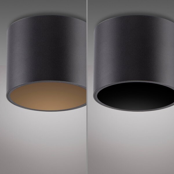 Mennyezeti Lámpa PURE, Point, dimmable, Fekete, Fürdőszoba, Fém, Modern
