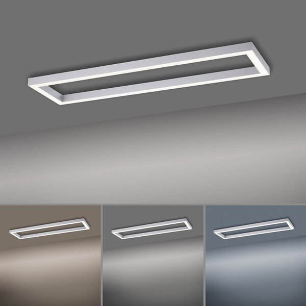 Mennyezeti Lámpa PURE, PURE Lines Square, dimmable, Szürke, Nappali, Fém, Modern