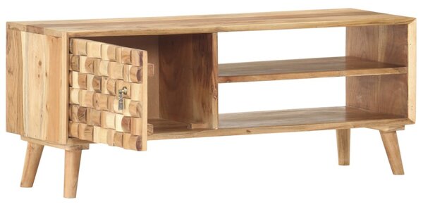 Tömör akácfa TV-szekrény 100 x 35 x 40 cm